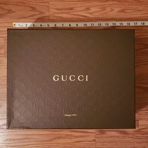 Empty Gucci Shoe Box